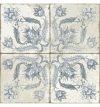 Peronda FS IVY Blue wzór roślinny 45x45cm