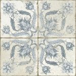 Peronda FS IVY Blue wzór roślinny 45x45cm