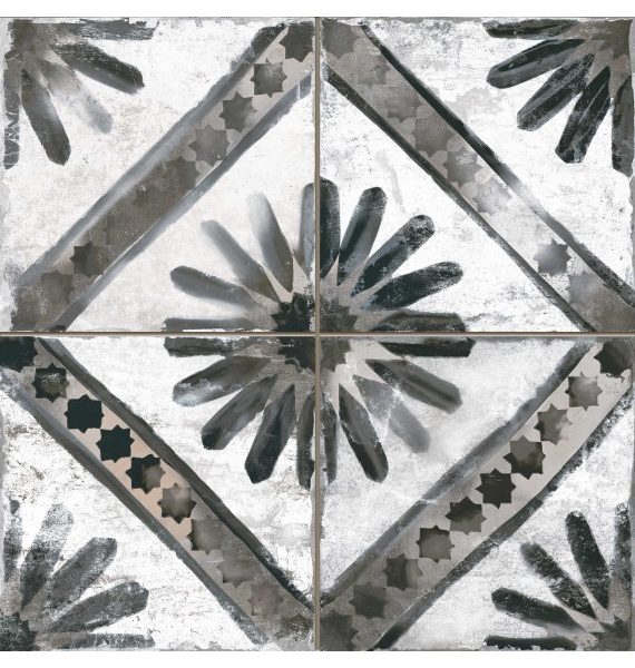 Peronda FS Marrakech Grey kwiatowy wzór 45x45cm