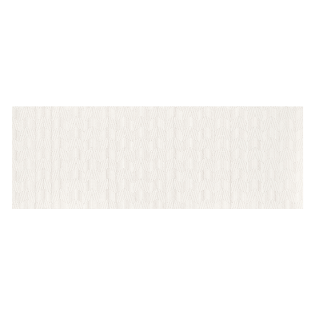 Fanal Pearl 31,6x90 White Chevron metaliczne szkliwo