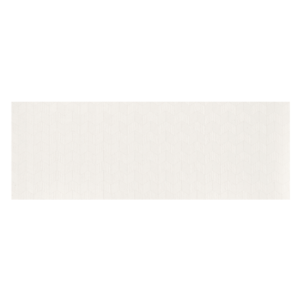 Fanal Pearl 31,6x90 White Chevron metaliczne szkliwo