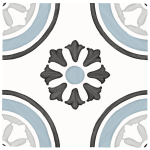 Harmony Tanger Blue Dhalia 12,3x12,3 płytka w niebieski wzór