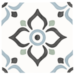 Harmony Tanger Blue Garden 12,3x12,3 płytka w niebieski wzór