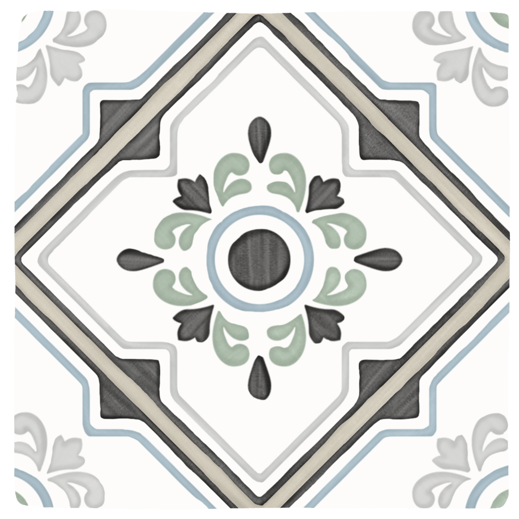 Harmony Tanger Sand Bloom 12,3x12,3 płytka w hiszpański wzór