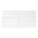 Harmony Ras White 20x40 płytka ryflowana