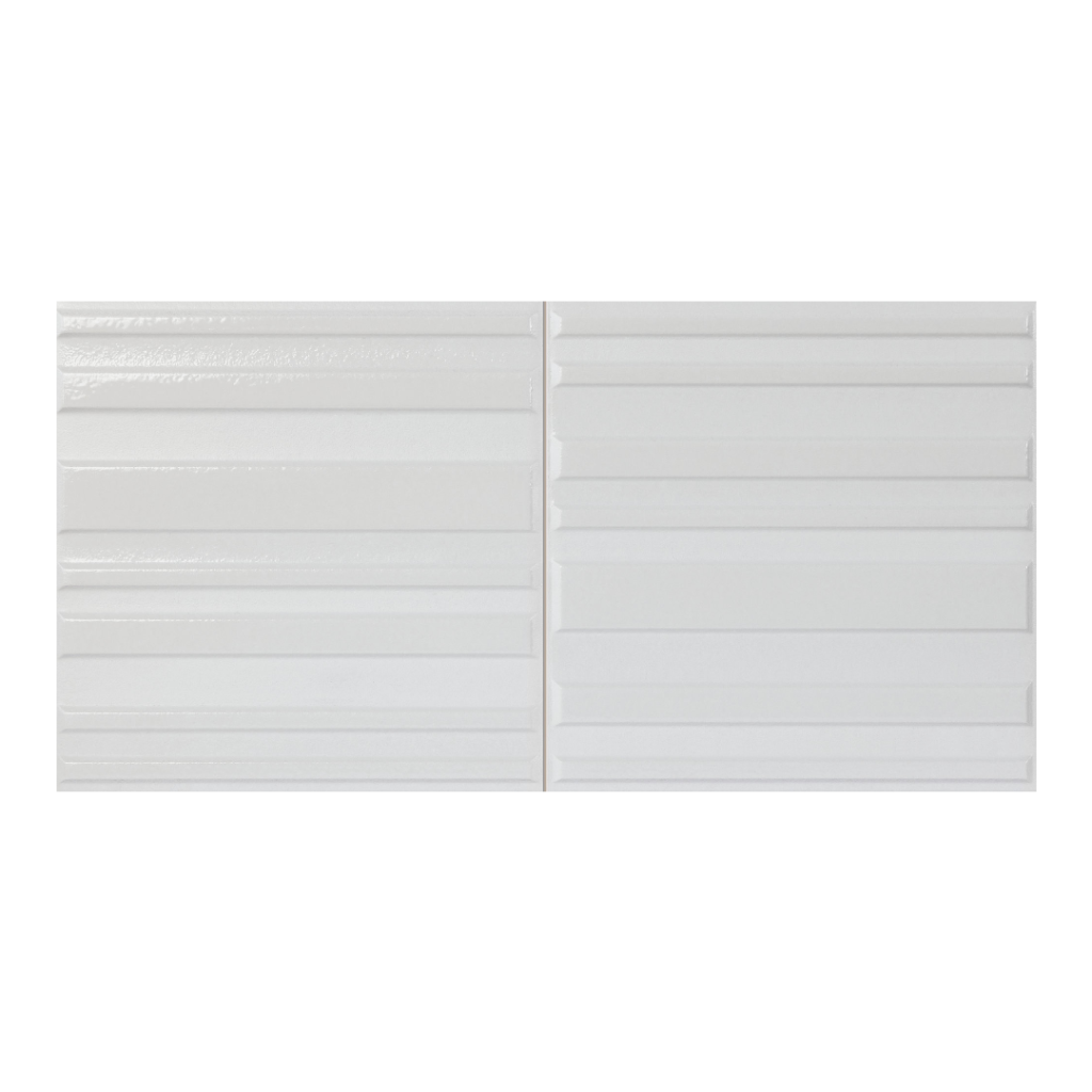 Harmony Ras Silver 20x40 płytka ryflowana