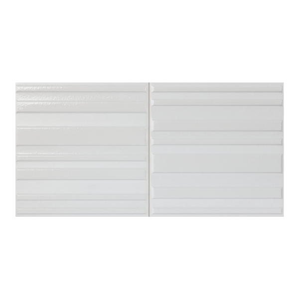 Harmony Ras Silver 20x40 płytka ryflowana