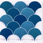 Natucer Squama Indigo 12,7x6,2 płytka w kształcie łuski