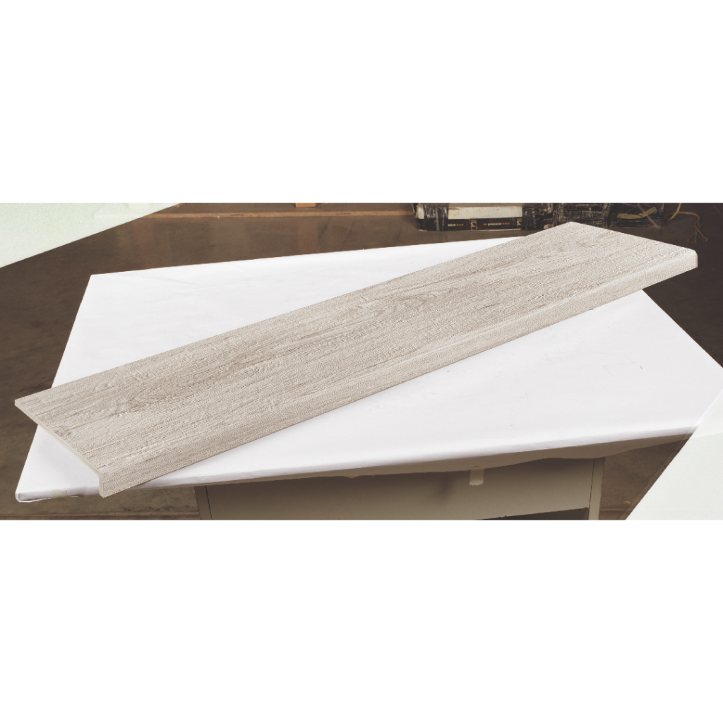 Natucer Natura Peldaño Angular White 120x32/3 stopnica schodowa drewnopodobna