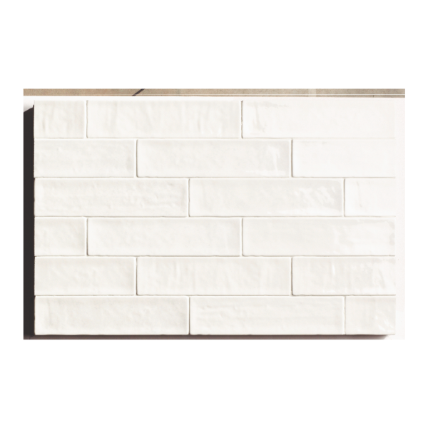 Natucer Zellige White 6,2x25 biała płytka cegiełka