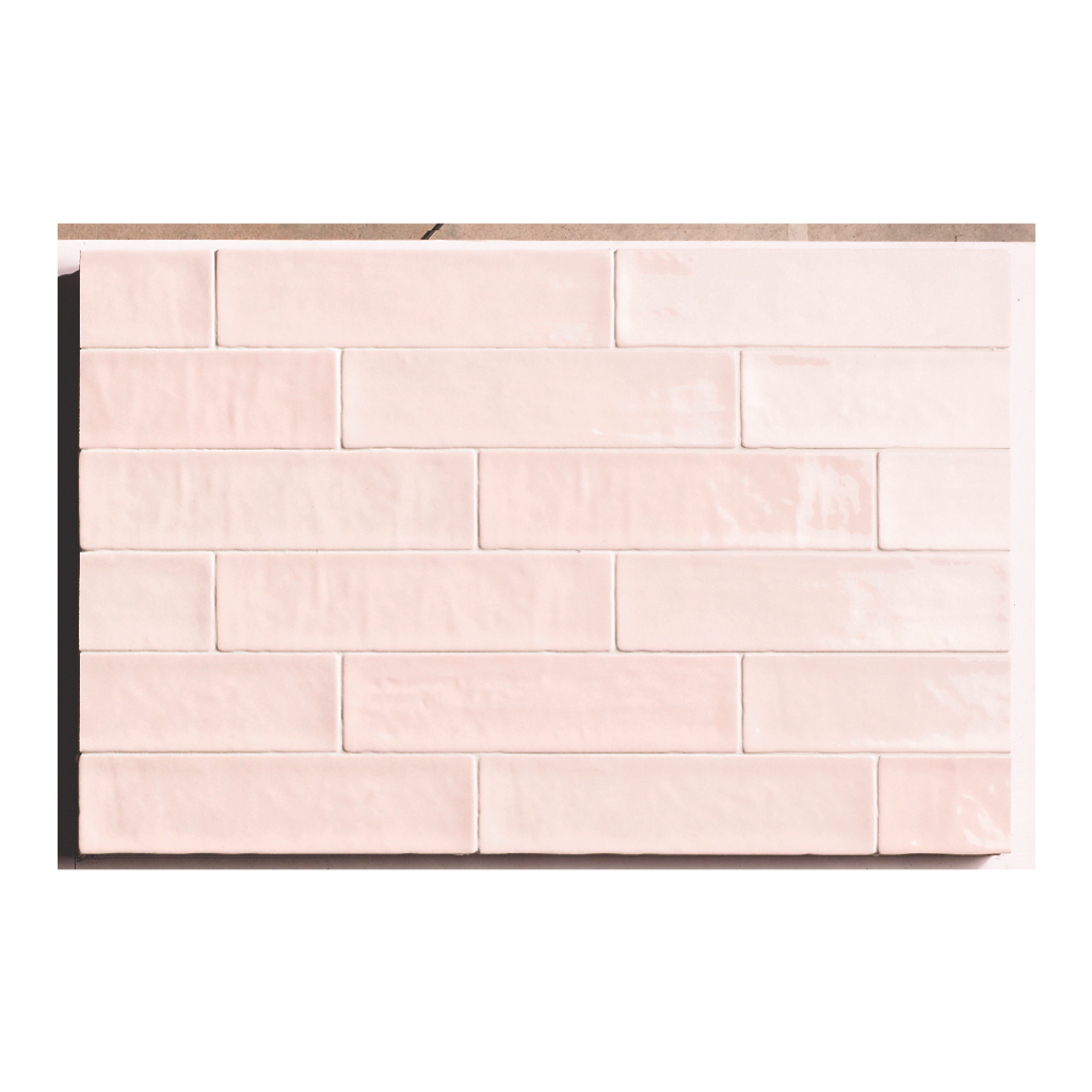 Natucer Zellige Rose 6,2x25 różowa płytka cegiełka