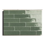 Natucer Zellige Green 6,2x25 zielona płytka cegiełka