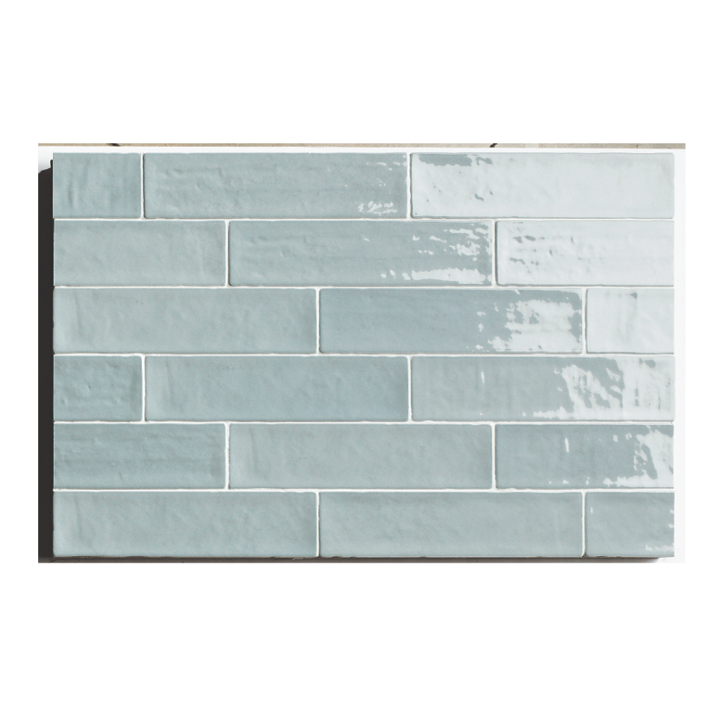 Natucer Zellige Blue 6,2x25 niebieska płytka cegiełka