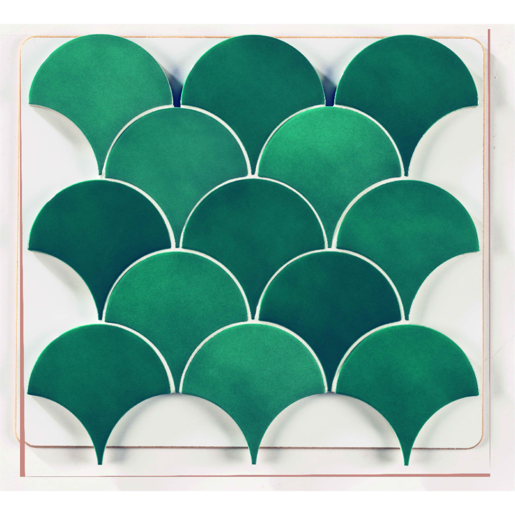Natucer Squama Emerald 12,7x6,2 płytka w kształcie łuski