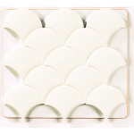 Natucer Squama Rice 12,7x6,2 płytka w kształcie łuski