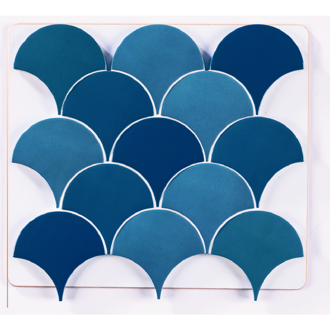 Natucer Squama Turchese 12,7x6,2 płytka w kształcie łuski Natucer Squama Turchese 12,7x6,2 płytka w kształcie łuski