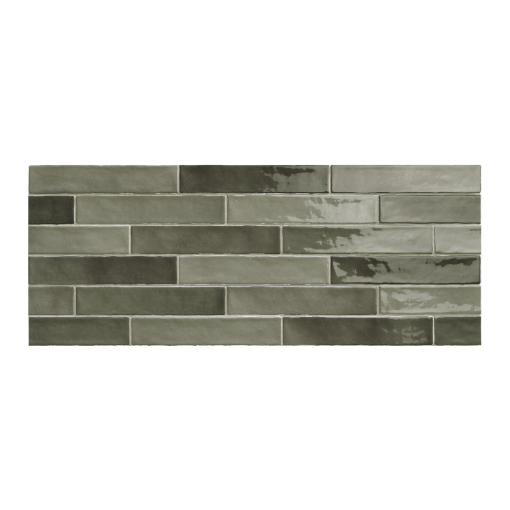 Natucer Piastrella Mix Grey 5x25 płytka cegiełka w połysku