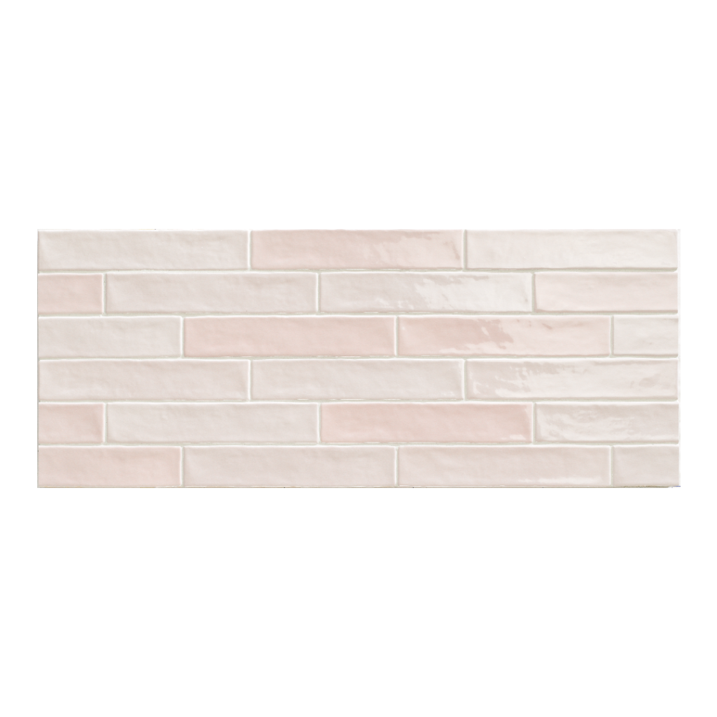 Natucer Piastrella Mix Rose 5x25 płytka cegiełka w połysku