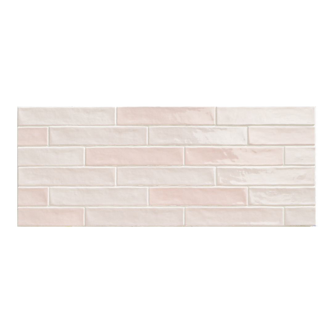 Natucer Piastrella Mix Rose 5x25 płytka cegiełka w połysku Natucer Piastrella Mix Rose 5x25 płytka cegiełka w połysku