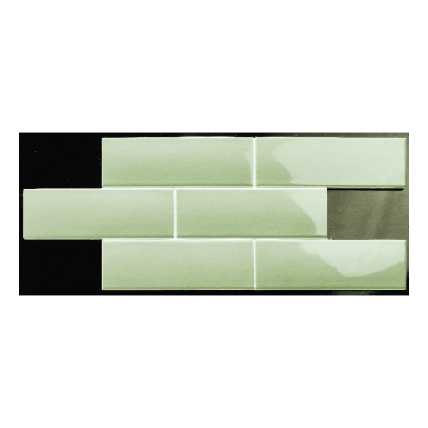 Natucer London Sage 7,2x22,2 zielona płytka cegiełka