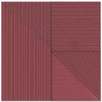 Harmony Lins Bordeaux 20x20 dekoracyjna płytka ścienna