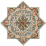 Natucer Star Venice C 18x18 płytka w kształcie gwiazdy