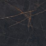 Durstone Yves Nero Pulido 120x120 czarna płytka ze złotą żyłką