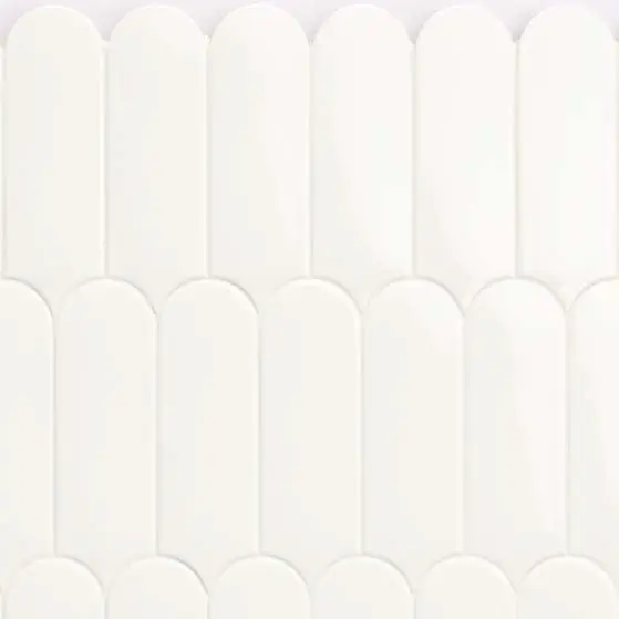 Natucer Fan White 7,2x19,5 płytka w kształcie retro