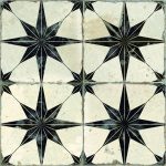 Peronda FS Star Black LT 45x45cm płytka z czarną gwiazdą