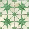 Peronda FS Star Sage LT 45x45cm płytka z zieloną gwiazdą