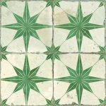 Peronda FS Star Sage LT 45x45cm płytka z zieloną gwiazdą