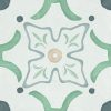 Harmony Sirocco Green Flower 22,3x22,3 płytka w malowniczy wzór