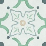 Harmony Sirocco Green Flower 22,3x22,3 płytka w malowniczy wzór