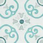 Harmony Sirocco Blue Dhalia 22,3x22,3 płytka w malowniczy wzór