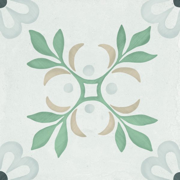 Harmony Sirocco Green Garden 22,3x22,3 płytka w malowniczy wzór