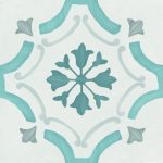 Harmony Sirocco Blue Ornate 22,3x22,3 płytka w malowniczy wzór