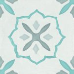 Harmony Sirocco Blue Cross 22,3x22,3 płytka w malowniczy wzór