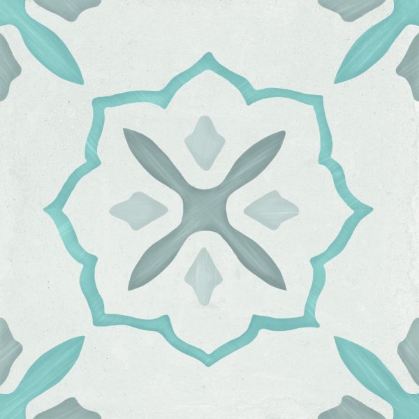 Harmony Sirocco Blue Cross 22,3x22,3 płytka w malowniczy wzór