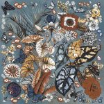 Fanal Decor Hydra Aqua 90x90 płytka w kolorowe kwiaty