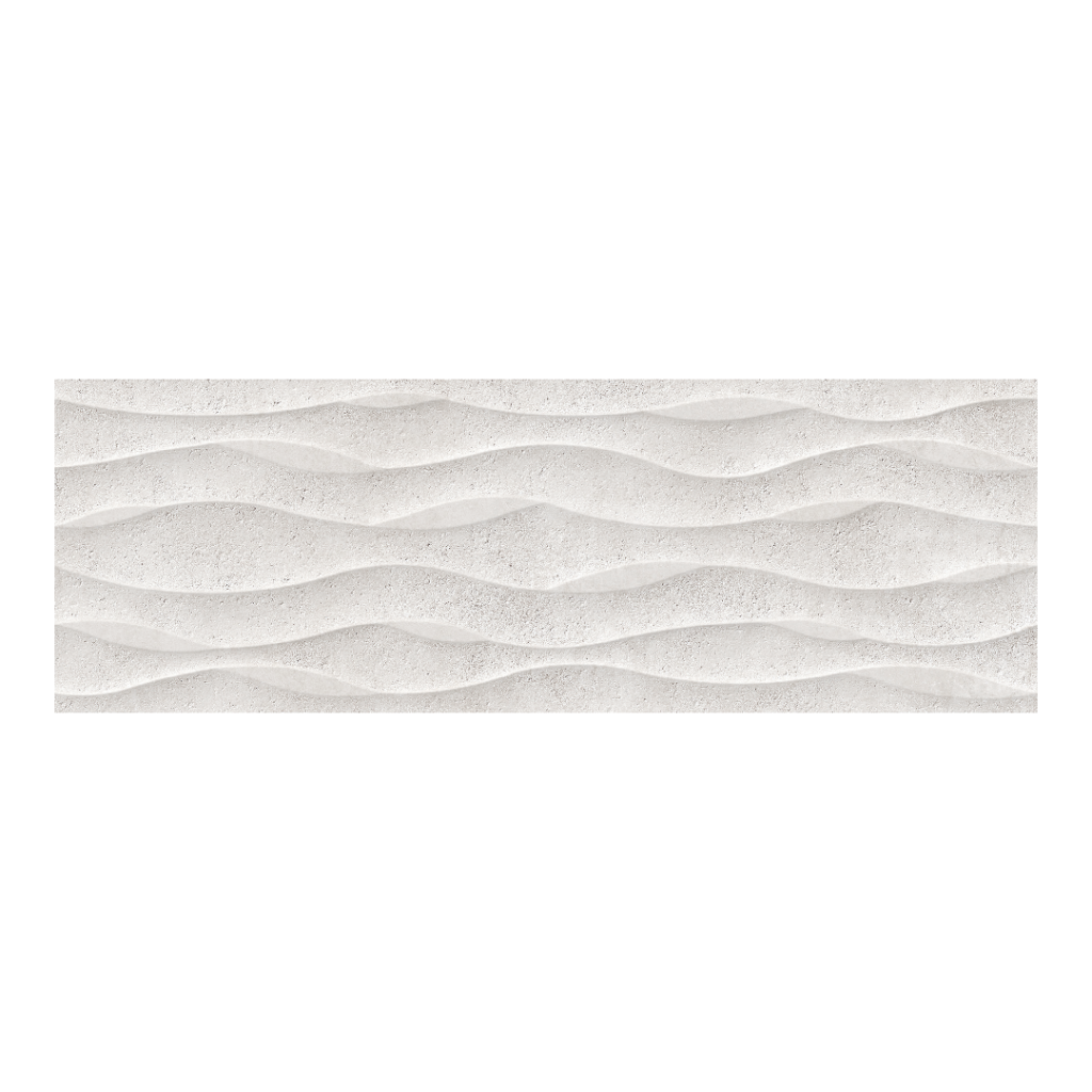 Peronda Ground Wall Silver Decor/33,3x100/R płytka falowany wzór