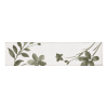 Harmony Aqua Green Decor 6x24,6 płytka cegiełka w kwiaty