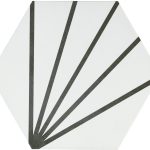 Durstone Segment Black 1 23x27 płytka heksagon