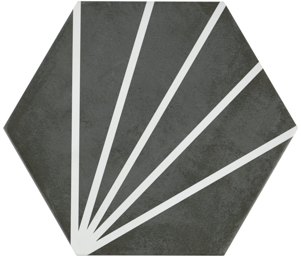 Durstone Segment Black 2 23x27 płytka heksagon
