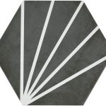 Durstone Segment Black 2 23x27 płytka heksagon
