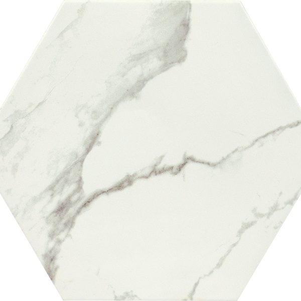 Durstone Marmi Blanc 23x27 płytka heksagon marmur