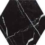 Durstone Marmi Nero 23x27 płytka heksagon marmur