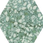 Durstone Terazzo Sage 23x27 płytka heksagon lastryko