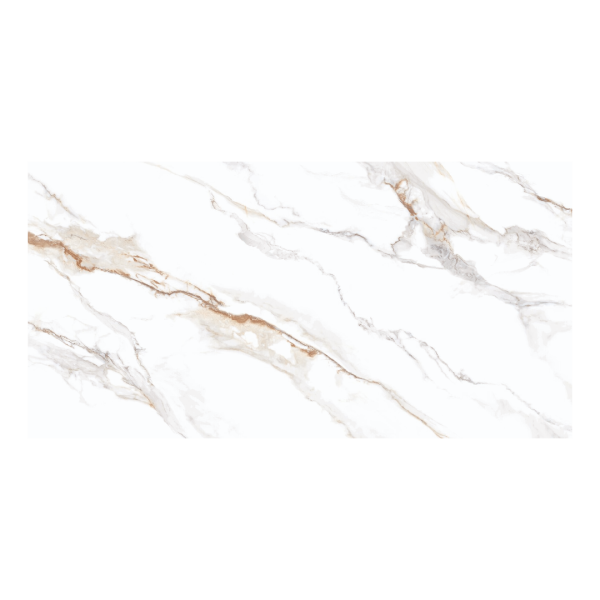 Museum Praline Gold A/75,5x151/EP płytka ze złoto-szarą żyłką