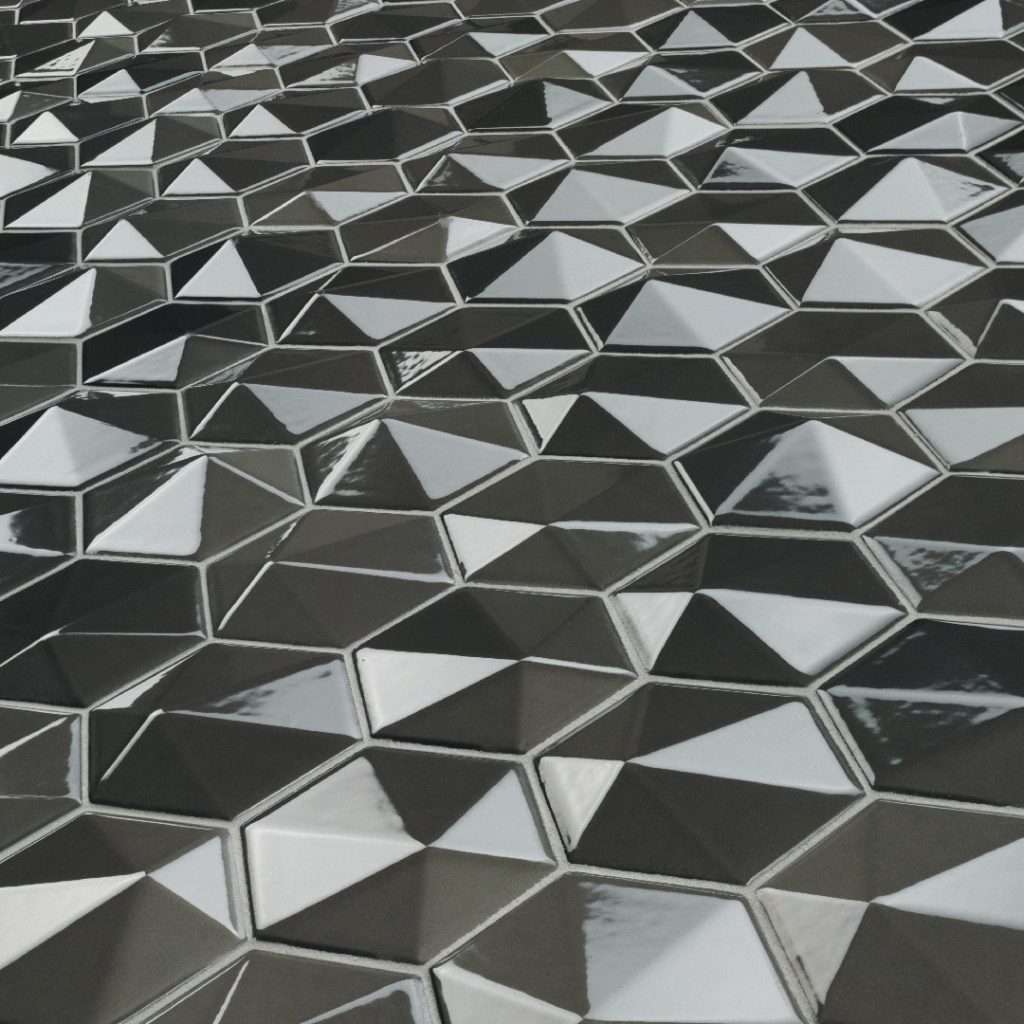 Natucer 3D Hex Grafito 34x32,6 płytka trójwymiarowa