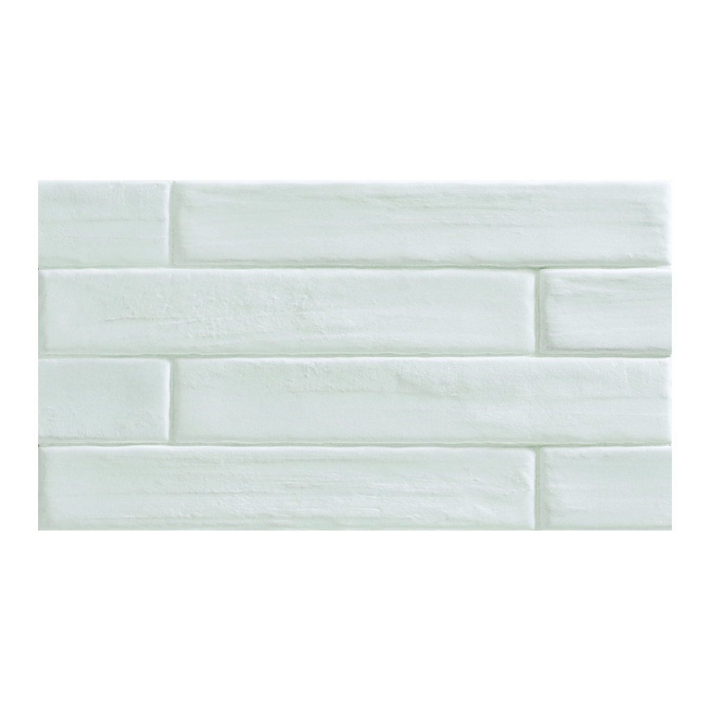 Natucer Wabi Sabi Clear Matt 7x40 biała płytka cegiełka